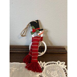 Wood Snowman Ornament